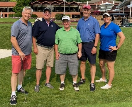 L to R: Joe Ohm, fund administrator/Plumbers Local 130; Dick Quigley, VP Labor Accounts; Joe Rohde, Labor consultant; Andy Seymour, Labor account executive; Carrie Gath, fund administrator/International Union of Operating Engineers Local 399